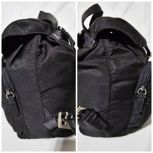 PRADA - Authentic Vintage Tessuto Nylon Black Backpack ❤️ Popular 90’s style bag - Picture 4 of 11